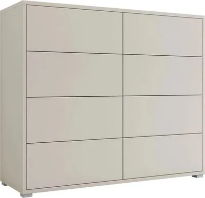Produktbild von MIRJAN24 Kommode Gesita K8SZ, Stilvoll Wohnzimmer Sideboard mit 8 Schubladen, Schlafzimmer Highboard, Kollektion (Farbe: Cashmere)