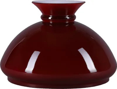 Produktbild von Petroleum Lampenglas Ø 189mm Ersatzglas Rot Leuchtenglas Glasschirm E27