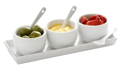 Produktbild von Dip-Set - Weiß - Porzellan - 7-teilig
