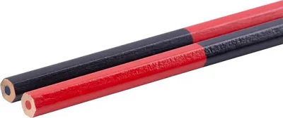 Obrázek produktu pro Tužka Strend Pro CP0660, tesařská, 175 mm, šestihranná, červená/modrá tuha, bal. 12 ks