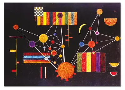 Image de Giallobus - Motif d'en haut - Vassily Kandinsky - 140L x 100l cm - Tableau - Verre acrylique