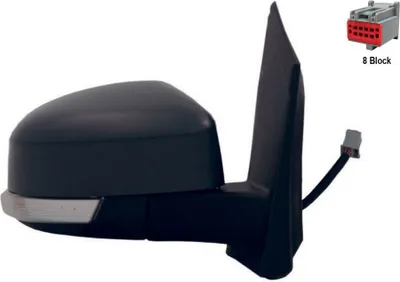 Produktbild von ALKAR 6126401 Außenspiegel Seitenspiegel Rechts für FORD Focus II Schrägheck (DA, HCP, DP) Beheizt Asphärisch Grundiert Elektrisch