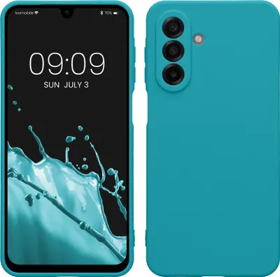 Produktbild von kwmobile Handyhülle für Samsung Galaxy A17 4G / 5G Hülle - weiches Handy Silikon Case - Schutzhülle Cover - Petrol matt