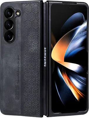 Produktbild von König Design Hülle kompatibel mit Kunstleder Handyhülle - Handy Case Schwarz