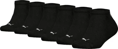 Produktbild von PUMA Kinder Sneakersocken 6er Pack - Plain Sneaker ECOM 6P, Logo, einfarbig Schwarz 23-26