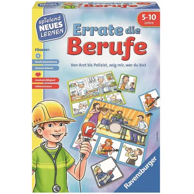 Zdjęcie produktu dla Ravensburger Errate die Berufe, Gra planszowa, Odgrywanie ról, 5 lat(a), 20 min, Gra rodzinna