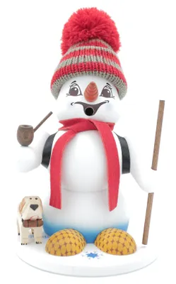 Produktbild von Kuhnert Erzgebirge - Schneemann Räuchermann,-figur,-männchen 19cm - Schneemann m