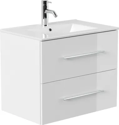 Produktbild von Badmöbel Waschplatz "Homeline 70" weiß Hochglanz