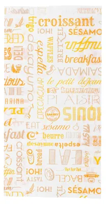 Croissants-Zakjes, Zellulose, 7 x 26 cm, 500 Stück, weiß