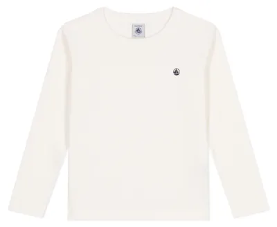Immagine prodotto di Petit Bateau A0BA4, maglietta a maniche lunghe per bambini, colore marshmallow, taglia 10 anni