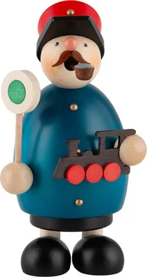 Produktbild von Eisenbahner (12,5cm) Räuchermann von Dregeno Seiffen