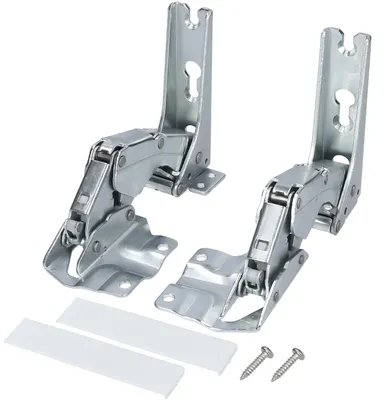 Deurscharnier-Set 2 Stück für Kühlschrank, Metall, silber, 95x54x42 mm