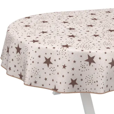 Tischdecke Sterne mit feierlichem Motiv Tischwäsche schmutzabweisend Tischtuch aus Stoff, Hauptbild