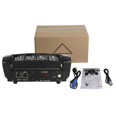 Obrázok produktu pre Mini LED reflektor, 8x6W RGBW / 9x10W RGBW, DMX riadiace kanály, 8x6W RGBW, Eu zástrčka