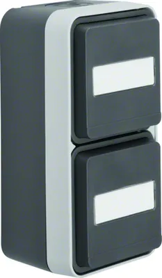 Immagine prodotto di Presa Schuko verticale a 2 vie grigio chiaro - Presa 47703535