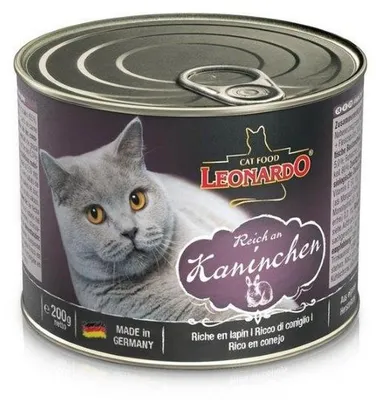 Produktbild von LEONARDO Feuchtnahrung Reich an Kaninchen 4x200g