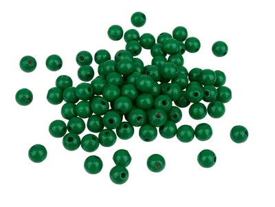 Produktbild von Holzperlen, Ø 8 mm, 85 Stück Grün