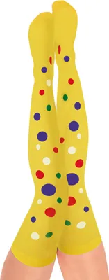 Produktbild von Overknees Clownette Clown Bunt 50 DEN Karneval Fasching Halloween Cosplay