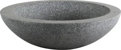 Produktbild von Moderne graue Fiberglas Schale mit Granitoptik, Ø 71 cm, 21 cm hoch