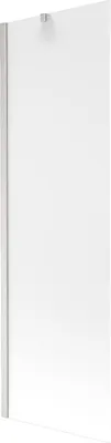 Image de Mexen Next Paroi pliante pour baignoire à 1 vantail 60 x 150 cm, satiné, nickel brossé - 895-060-000-00-30-97