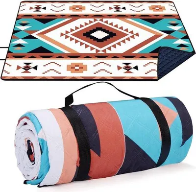 Produktbild von DigiRigi® Wasserdichte Picknickdecke 195 x 150 cm – Grau, isoliert & waschbar, sandfrei für Strand & Camping