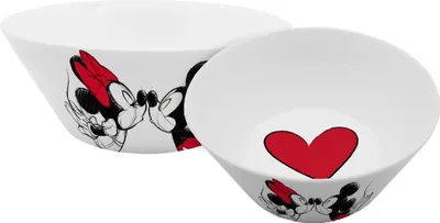 Produktbild von Müslischale Mickey Kiss Sketch rot 400ml