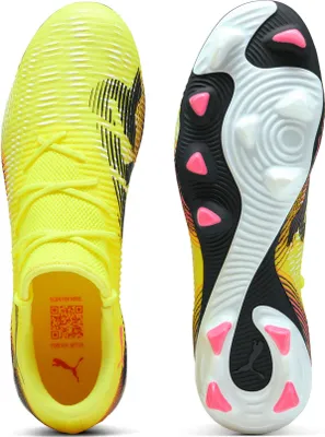 Produktbild von Puma Future 8 Match FG/AG Low Fußballschuh Unisex neongelb schwarz pink Gr 45