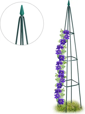 Image de relaxdays Support pour plantes grimpantes Pyramide grand