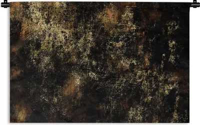 Produktbild von MuchoWow® Wandteppich Wandbehang Gold - Luxus - Vintage - Schwarz 60x40 cm Tapisserie Dekoration Wandtuch - Wanddekorationen