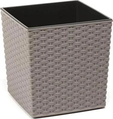 Immagine prodotto di Coprivaso JUKA RATTAN ECO in plastica 25x25x26cm