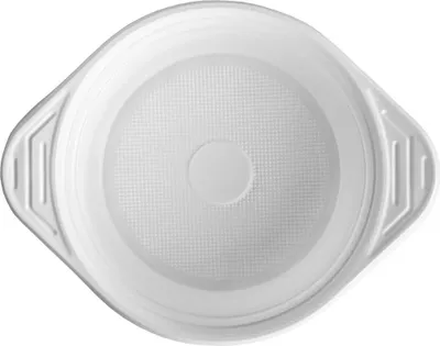 Produktbild von 500 Suppenterrinen, weiß, 500cm³, PP, Suppenbecher To Go, mit Anfasser Suppenteller