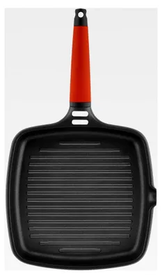 Produktbild von Grillpfanne / 27 cm / Aluminium / Für Ofen und alle Herdarten geeignet, einschließlich Induktion