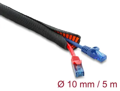 Produktbild von DeLOCK 19020, Orange, Schwarz, Polyester, -40 - 150 °C, 1 Stück(e), 1,1 cm, 1 cm