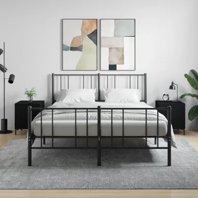Obrázok produktu pre vidaXL Nočné stolíky 2 ks čierne 40x40x50 cm Drevo Materiál