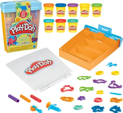 Produktbild von Play-Doh Fantasievolle Tierbox, Spielzeug für Kinder
