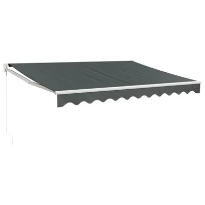 Obrázok produktu pre Zaťahovacia markíza antracitová 3,5x2,5 m látka a hliník