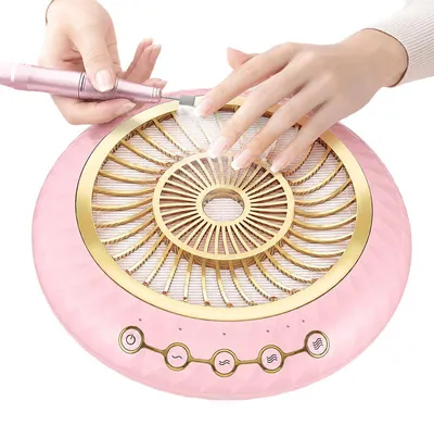 Produktbild von Nagelstaubabsaugung 5000 U/min, 4 Saugstufen, leise <58dB, Filter wiederverwendbar – Staubsauger & Absauggerät für Nagelstudio & Zuhause