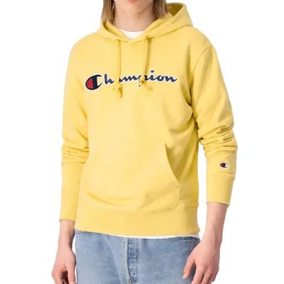 Image de Sweat à capuche Chapion pour homme, poche kangourou, jaune, taille M