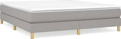 Produktbild von vidaXL Boxspringbettgestell Hellgrau 180x200 cm Stoff