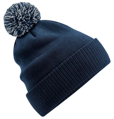 Immagine prodotto di Beechfield - Berretto "Snowstar" in materiale riciclato FK1090 (taglia unica) (blu scuro/grigio chiaro)