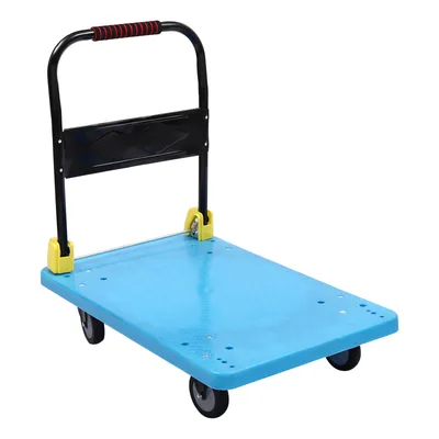 Produktbild von Plattform Handwagen, faltbar zusammenklappbar Blau max 400 kg