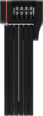 Produktbild von ABUS Faltschloss Bordo uGrip 5700C SH mit Halterung - Fahrradschloss mit Zahlencode und 5 mm starken Stäben - ABUS-Sicherheitslevel 7 - 80 cm - Schwarz
