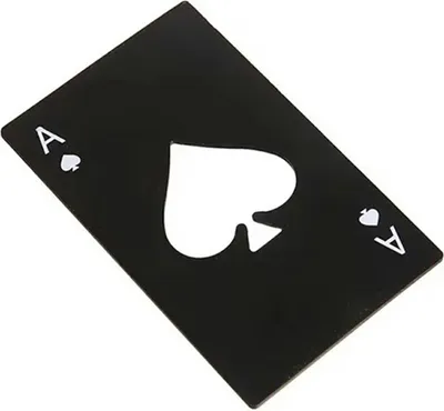 Produktbild von APT Flaschenöffner Pik-Ass schwarz