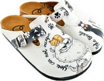 Produktbild von Damen Clogs Calceo mit Katzen WCAL342 41