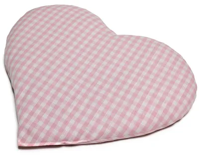 Immagine prodotto di Solidchoice - Cuscino decorativo a forma di cuore, rosa e bianco, 30 x 25 cm