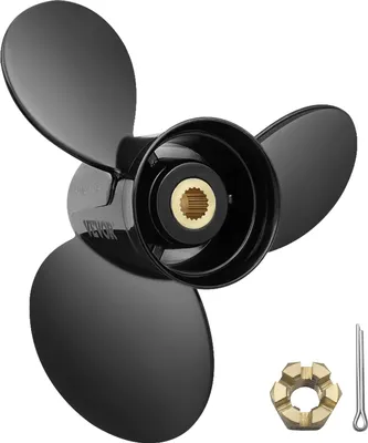 Immagine prodotto di Elica per fuoribordo VEVOR, sostituisce l'elica OEM 3817468, elica a 3 pale in alluminio per imbarcazioni con passo 14,5" x 19", compatibile con la trasmissione Volvo Penta SX su tutti i modelli, con scanalature a 19 denti, lato destro