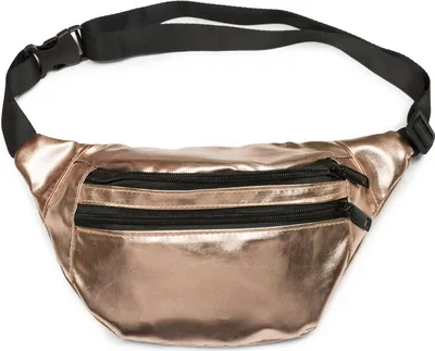 Produktbild von styleBREAKER Gürteltasche im Metallic Look und Reißverschluss, Bauchtasche, Hüfttasche, Damen 02012243