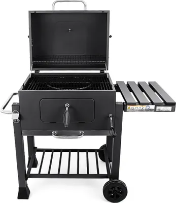 Produktbild von Landmann Holzkohle-Gartengrill Comfort Basic+ Gussrost 54x43 cm (11528) + Abdeckung