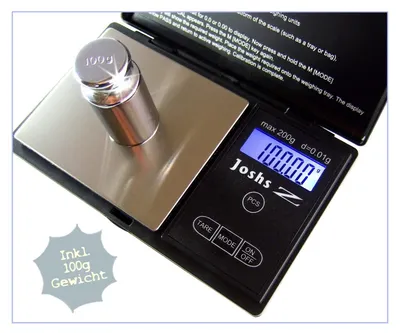 Digitale Feinwaage 200 g x 0,01 g mit Kalibriergewicht, Zählfunktion