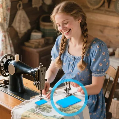 Produktbild von Magnetischer Nahtführung für Nähmaschine Patchworkzubehör & Nähwerkzeug mit | Nähführung für Nähmaschine Zum Säumen, Hosenmachen & für den Hausgebrauch